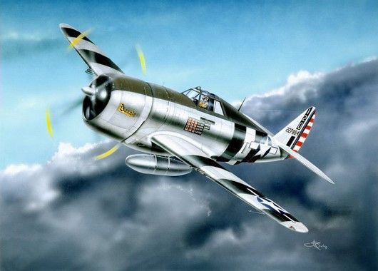 Американський винищувач 1/32 Republic P-47D "Razorback" Trumpeter 02262 , збірна модель Разорбек Трумпетер TR02262 фото