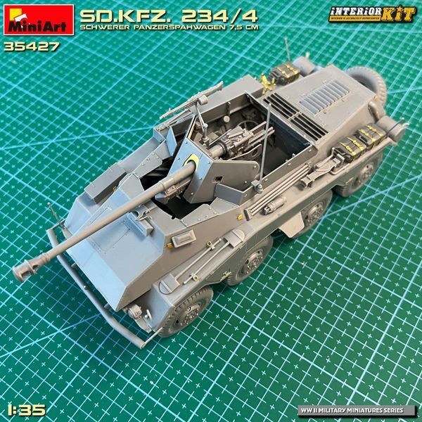 Німецький протитанковий бронеавтомобіль 1/35 Sd.Kfz.234/4 з 75-мм гарматою PaK.40 L/46 MiniArt 35427 MA35427 фото