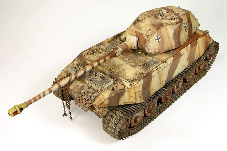 Немецкий тяжелый танк 1/35 VK 45.02 (P) Hintern HobbyBoss 82445, сборная модель танка Хоббибос HB82445 фото