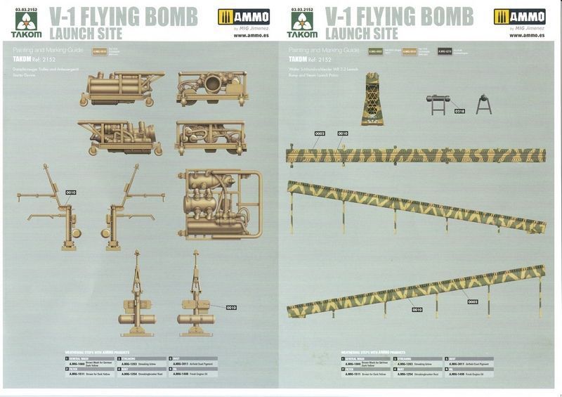 Німецька пускова установка та крилата ракета 1/35 V1 Takom 2152 TK2152 фото