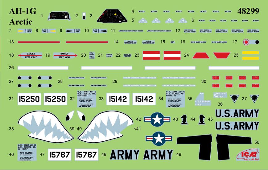 Сборная модель ICM 1/48 AH-1G "Arctic Cobra", вертолет США 48299 ICM48299 фото