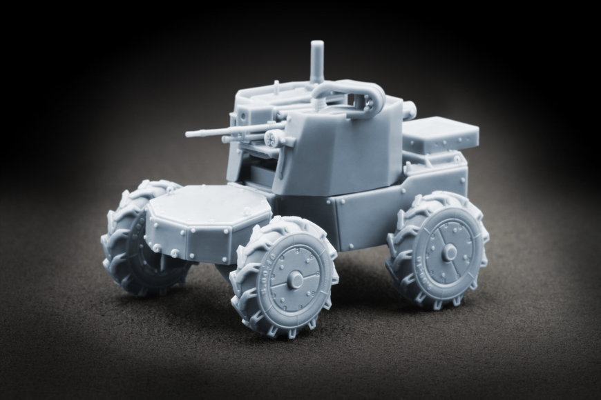 Український наземний дрон 1/35 UGV LIUT MAG v2.0 Scale X VG-35003 , збірна модель Лють Скейл Х VG-35003 фото