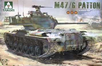 Сборная модель Танк 1/35 US Medium Tank M47/G Паттон II Таком 2070 2070 фото