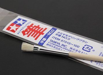 Плоский пензель №0 (Flat Brush No.0) Tamiya Modeling Brush 87015 TAM87015 фото