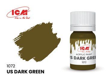 Акрилова фарба Темно-зелений США (US Dark Green) ICM ICM1072 ICM1072 фото