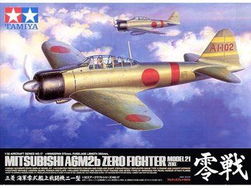 Японський винищувач 1/32 Mitsubishi A6M2b Zero Model 21 (Zeke) Tamiya 60317 , збірна модель Зік Тамія TAM60317 фото