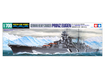 Немецкий крейсер 1/700 Prinz Eugen Hipper-class Tamiya 31805 , сборная модель крейсер Принц Юджин Тамия TAM31805 фото