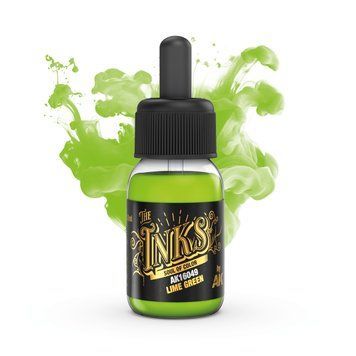 Акриловая краска Лаймовый Зеленый (Lime Green - Ink) AK-Interactive AK16049 AK16049 фото