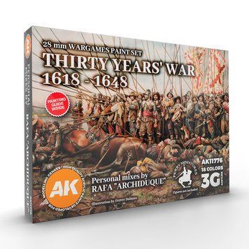 Набір акрилових фарб Signature Set. Thirty Years War 1618-1648 Archiduque 18 шт AK-Interactive AK11776 AK11776 фото