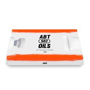 Спеціальний бокс з повним ассортиментом олійних фарб АВТ502 (Special Box Full Range Abt 502 Oils) AK-Interactive AKABT1000 AKABT1000 фото