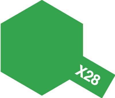 Акрилова фарба ACRYLIC MINI X-28 PARK GREEN &mdash; Парковий зелений Tamiya 81528 TAM81528 фото
