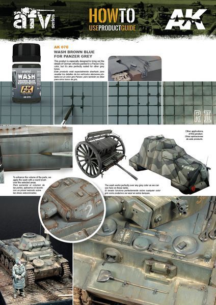 Змивка для німецьких сірих танків AK-interactive AK070 AK070 фото