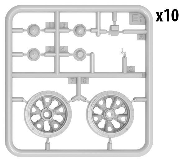 Советские катки "Морские звёзды" 1/35 для Т-34/85 (T-34/85 Sea Star Wheels Set) MiniArt 37033 , катки Миниарт MA37033 фото