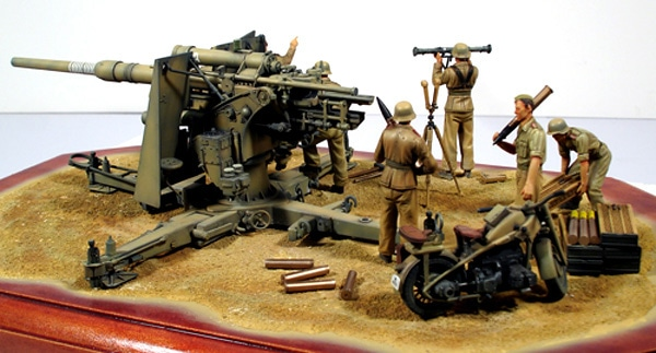 Німецька польова гармата 1/35 88mm Flak 36 Tamiya 35283 , збірна модель гармата Флак Тамія TAM35283 фото