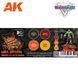 Набір акрилових фарб Ефекти лави (Wargame Color Set. Lava Effects.) 4 шт AK-Interactive AK1072 AK1072 фото 2