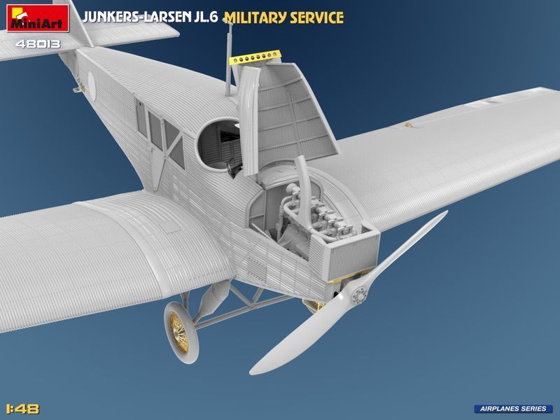 Німецький військовий літак 1/48 Junkers-Larsen JL.6 (Military Service) MiniArt 48013 , збірна модель Мініарт MA48013 фото