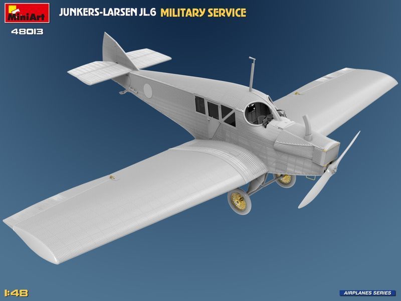 Німецький військовий літак 1/48 Junkers-Larsen JL.6 (Military Service) MiniArt 48013 , збірна модель Мініарт MA48013 фото