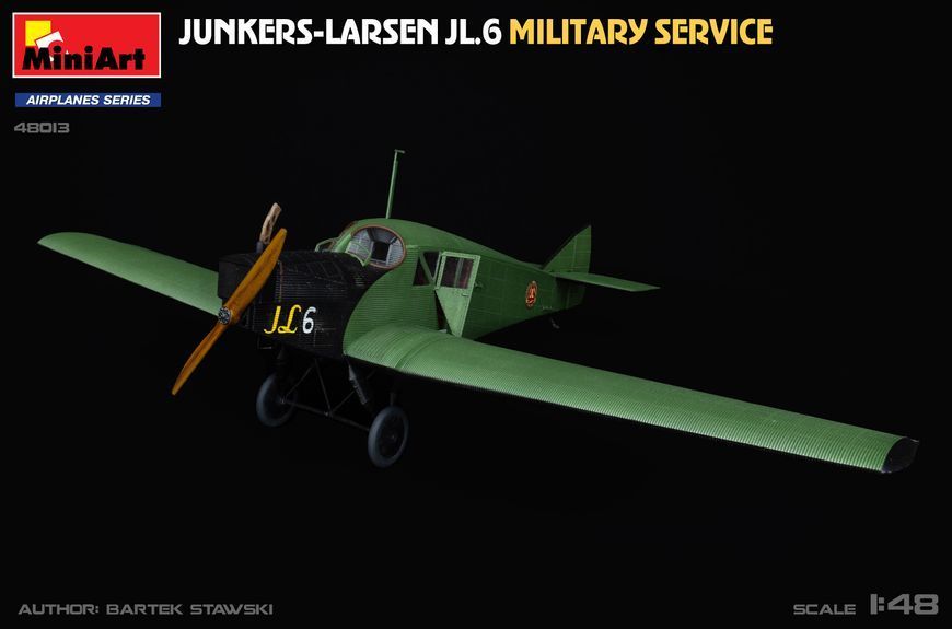 Німецький військовий літак 1/48 Junkers-Larsen JL.6 (Military Service) MiniArt 48013 , збірна модель Мініарт MA48013 фото
