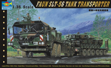 Німецький тягач з причепом 1/35 SLT 56 Franziska Trumpeter 00203 , збірна модель тягач Франциска Трумпетер TR00203 фото