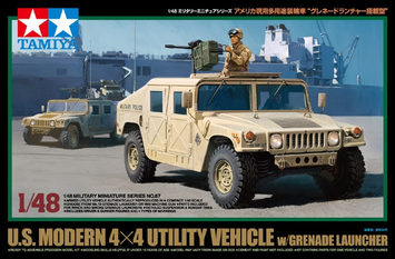 Американський бронеавтомобіль 1/48 HMMWV з гранатометом Tamiya 32567 , збірна модель Хамві Тамія TAM32567 фото