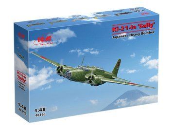 Сборная модель ICM 1/48 Ki-21-Ia "Sally", японский тяжелый бомбардировщик 48196 ICM48196 фото