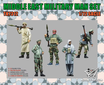 Бойцы Ближнего Востока 1/72 Middle East Military Man (Weapon include) T-Model TK7312 , сборная модель Т-Модел TML-TK7312 фото