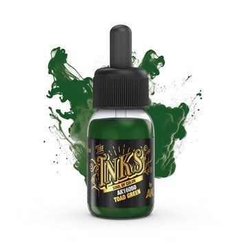 Акриловая краска Жабий Зеленый (Toad Green - Ink) AK-Interactive AK16050 AK16050 фото