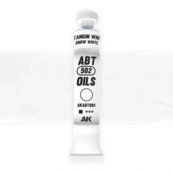 Масляная краска Титановые Белила / Снежно-Белый (Titanium White / Snow White) AK-Interactive AKABT001 AKABT001 фото