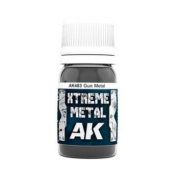 Емаль Оружейний Метал (Xtreme Metal Gun Metal) AK-Interactive AK483 AK483 фото
