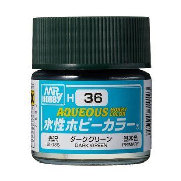 Акрилова фарба Aqueous Hobby Colors Темно-зелений (Dark Green) Mr.Hobby H036 H036 фото