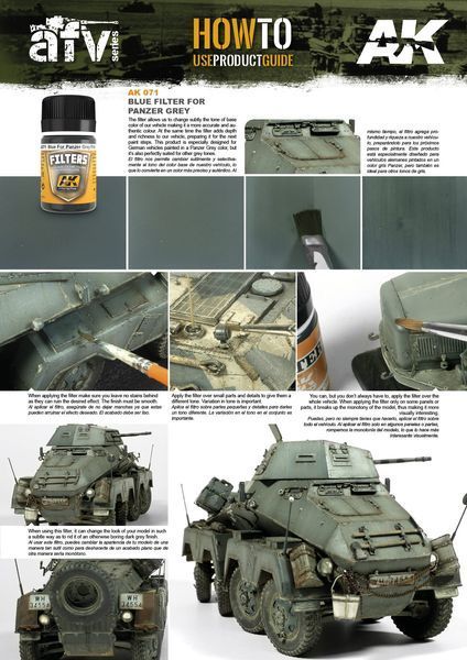 Фильтр для немецких серых танков AK-interactive AK071 AK071 фото