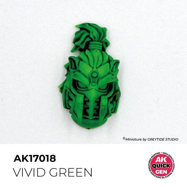 Акриловая краска VIVID GREEN / Ярко зеленый QUICK GEN COLOR AK-interactive AK 17018 AK17018 фото