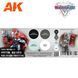 Набор акриловых красок Неметаллический металл серебро (W.B.) (Wargame Color Set. Non Metallic Metal Silver (W.B)) 4 шт AK-Interactive AK1073 AK1073 фото 2