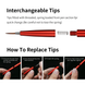 Тонкі пензлі-насадки &Oslash;0.7 х 7 мм (Brush Tips for AT-FB Aluminum Shank) Dspiae FBT-4.0 FBT-4.0 фото 14