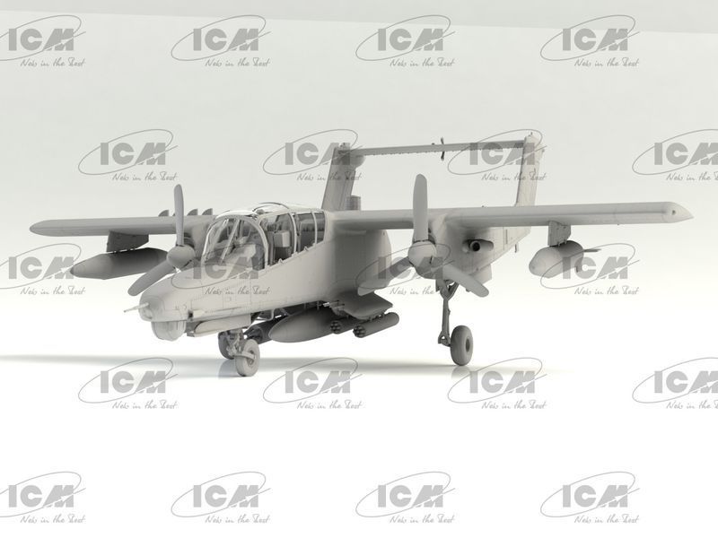 Сборная модель ICM 1/48 OV-10D+ Bronco, Американский ударный самолет 48301 ICM48301 фото
