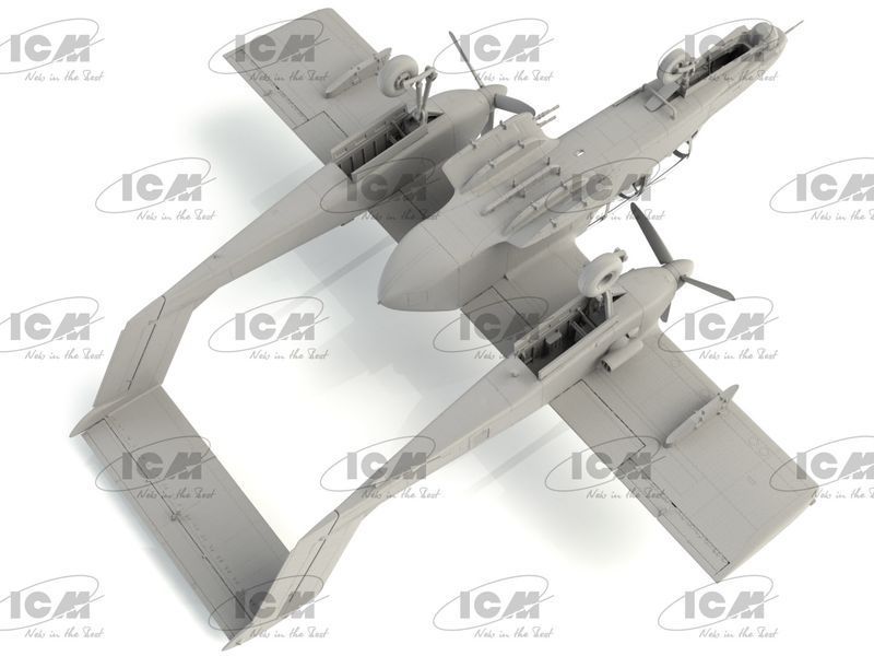 Сборная модель ICM 1/48 OV-10D+ Bronco, Американский ударный самолет 48301 ICM48301 фото