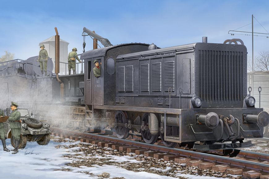 Німецький локомотив 1/72 Wehrmachtslokomotive WR 360 C 12 HobbyBoss 82913 , збірна модель Дг14-1 Хобібос HB82913 фото