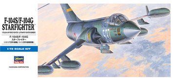 Збірна модель 1/72 американський перехоплювач-винищувач F-104S/F-104G Starfighter (Italian/Luftwaffe) Hasegawa 00447 HS00447 фото