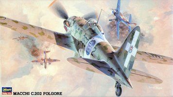 Італійський винищувач 1/48 Macchi C.202 Folgore Hasegawa 09132 , збірна модель винищувача Хасегава HS09132 фото