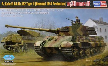 Збірна модель 1/35 важкий німецький танк Pz.Kpfw. VI Sd.Kfz. 182 Tiger II HobbyBoss HB84531 HB84531 фото