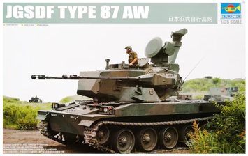 Японська зенітна самохідна установка 1/35 JGSDF Type 87 AW Trumpeter 01599 , збірна модель сзу Трумпетер TR01599 фото