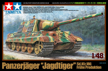 Немецкий истребитель танков 1/48 Jagdtiger Sd.Kfz.186 Fr&uuml;he Tamiya 32569 , сборная модель пт-сау Ягдтигр Тамия TAM32569 фото