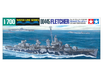 Американский эсминец 1/700 DD-445 Fletcher Tamiya 31902 , сборная модель эсминец Флетчер Тамия TAM31902 фото