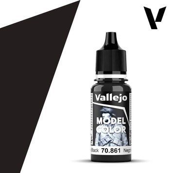 Акрилова фарба Глянцевий чорний (Gloss Black) Vallejo VAL 70861 VAL 70861 фото