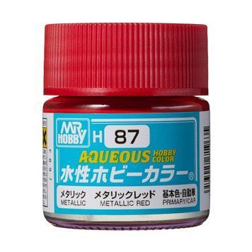 Акриловая краска Aqueous Hobby Colors Красный металлик (Metallic Red) Mr.Hobby H087 H087 фото
