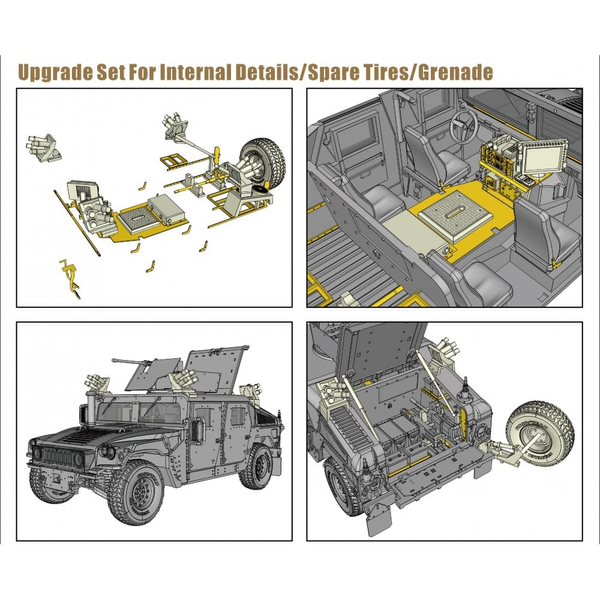 Американский внедорожник 1/72 M1114 HMMWV Interim Fragment (Frag) Kit 5 T-Model TK7315 , сборная модель TML-TK7315 фото