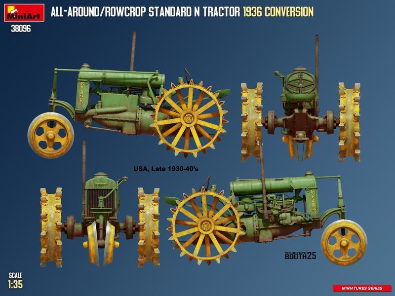 Американский трактор 1/35 Standard N 1936 MiniArt 38096 , сборная модель трактор Standard N Миниарт MA38096 фото