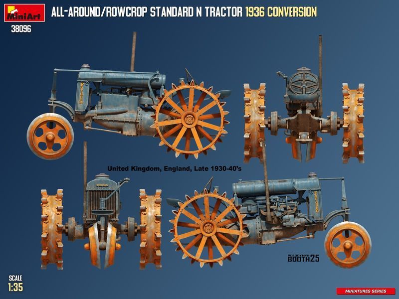 Американский трактор 1/35 Standard N 1936 MiniArt 38096 , сборная модель трактор Standard N Миниарт MA38096 фото