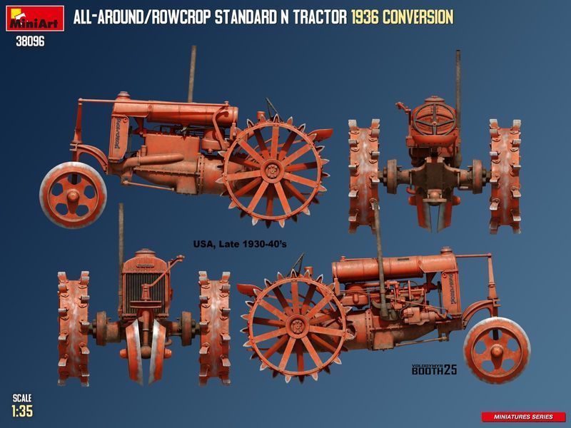 Американский трактор 1/35 Standard N 1936 MiniArt 38096 , сборная модель трактор Standard N Миниарт MA38096 фото