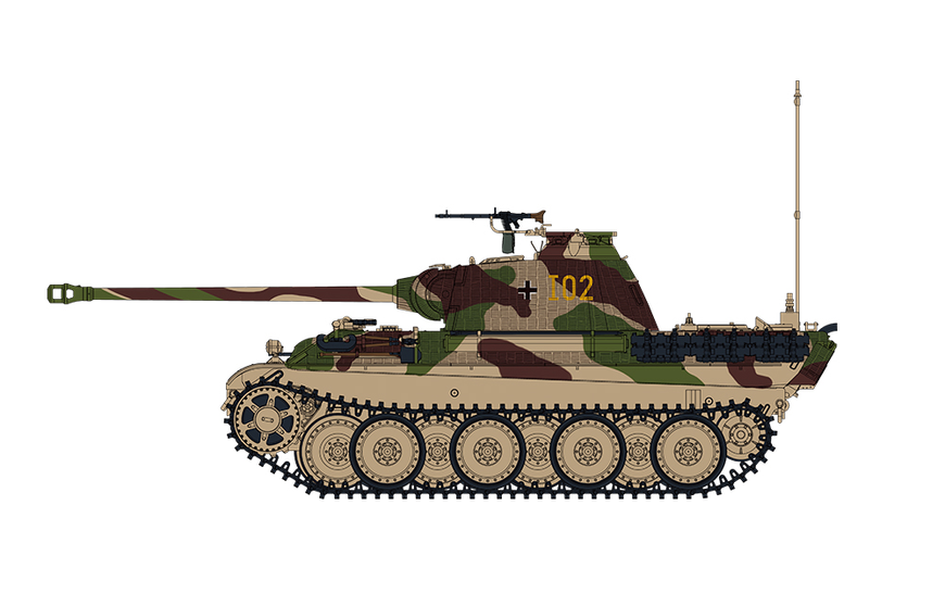 Німецький середній танк 1/35 Panther Ausf.G Early Meng TS-052 , збірна модель танк Пантера Менг TS-052 фото